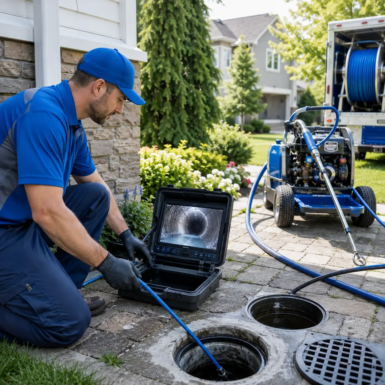 Outdoor drain cleaning professionals serving Littcarr, KY